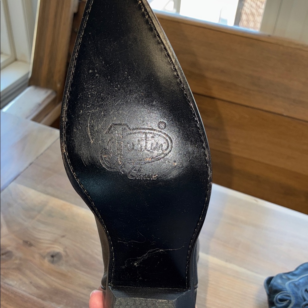 Justin Black women’s cowboy boots - Picture 6 of 11